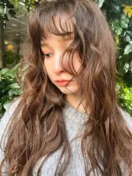 🥂ケア重視🥂似合わせカット+ニュアンスパーマ+最高級プレックストリートメント💫(吉祥寺/韓国/パーマ)