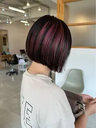 【ショート・ボブ限定】デザインブリーチ＋全体カラー