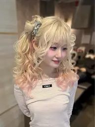 💫🌟 盛れる前髪 顔周りカット❕＋ヘアセット 🌟✨《編み込み装飾品つけ放題》✨カチモリ ☁️ 結婚式ヘア ☁️ ✨