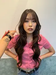 レイヤー+縮毛+カラー+トリートメント