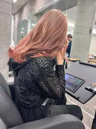 🌈革命ハイトーン🌈髪質改善デザインカラー【ブリーチ1回＋髪質改善＋オンカラー＋後処理トリートメント】