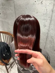 【縮毛人気No.1✨】GMT縮毛矯正＋カラー＋カット＋トリートメント《毛先まで矯正希望の方は表示価格に＋3,000円》