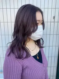 ブリーチしないWカラーパープル系