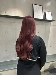 【透明感カラー✨】ブリーチなしダブルカラー＋カット＋外部補修トリートメント