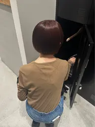 カット＋暖色系カラー🍎🎀