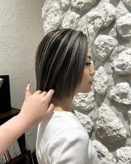 外国人風バレイヤージュ　￥17500  ケアブリーチ使用♪