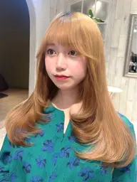 『ケアブリーチでダメージレス✨️』カット＋ブリーチカラー＋コラーゲン保湿Tr‎🤍