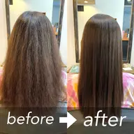 【ツヤ・まとまりUP】カット+縮毛矯正+質感再整トリートメント