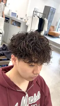 🔥初回クーポン🔥mens 迷ったらとりあえずこれ！カット＋パーマ相談クーポン　メンズ限定🎉