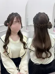 シンプルヘアアレンジ 🎀 ヘアメモデル