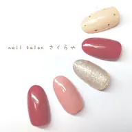 ❤ガーリードットワンカラー❤【オフなし/パラジェル使用】