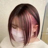 【🌈全員OK✨安心プラン🌈】インナーカラー＋補修トリートメント（ロング料金なし）