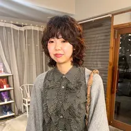 パーマ＋デザインカット＋プレトリートメント  ¥15450→¥12800