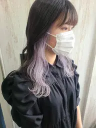 🌈裾orインナーカラー（ブリーチ込み）＋全体カラー🌈ロング料金無し