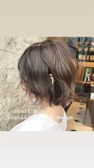 前髪カット & ヘアカラー & トリートメント