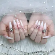 🍓』春祭に☘️、10本長さ出し+100分やり放題(シンフルなデザイン🌸)=>アート+スートン、バーツをつけ放題🌷