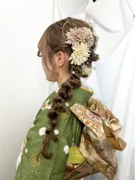平日15時以降限定💐ヘアセットモデル💐シャンプー&1stepトリートメント付き【鎖骨下長さの方限定】