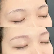 カラー+美眉毛アイブロウWAXスタイリング+眉メイク仕上げ￥6300［眉毛］