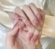 チップ長さ出しチークネイル