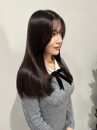 Rune式クレンジング髪質改善リンゴ幹細胞Tr ＋ カラー