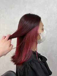 メンテナンスカット付き✂️インナーカラー+1STEPトリートメント🧁🎀