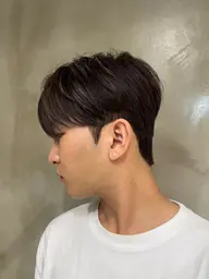 🇰🇷韓国ヘアカット➕韓国式ダウンパーマ➕メンズカラー