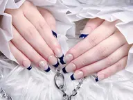 🌈🌈チップ長さだし10本🌈フレンチ（ベース色付き）　オフ無し