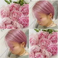 🌟💡ハイブリーチより明るくしたい方はこちらをお選びください💡🌟ダメージレスケアブリーチ➕トリートメント➕コテ巻き