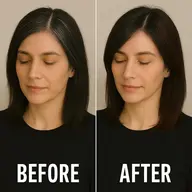 カット＋伸びても気になりにくい白髪だけを染める酸性カラー