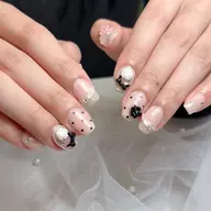 【自爪】10本アート＋パーツ付け放題🎀当日デザインの相談OK🫶🏻