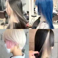 🎀【ブリーチ無料】🎀(インナーカラー)又は(フェイスフレーミング)ダブルカラー+潤いトリートメント💆🏼♀️✨