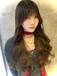 学生大人気💖カラーとエクステ同時施術プラン✨エクステ1枚110円コース(48cm人毛or55cmタンパク質ファイバー)