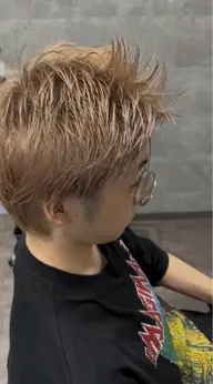 ショートヘアー➕ブリーチカラー