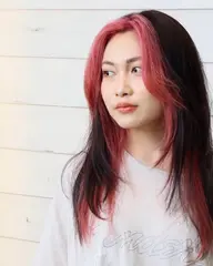 【周りと差をつける*大人気トレンドデザイン】フェイスフレーミング(全体カラー込)+カット