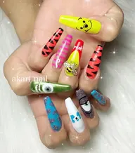 【1日1名様までになります🌿】🩷長さだしキャラクターネイル🩷