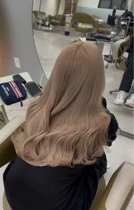 【ブリーチ➕ワンカラー︎💕︎】ブリーチで明るさを作って、柔らかいミルクティーカラーやラベンダーに🫧🎀