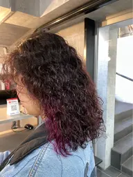 カット➕ケアパーマ🌀（シャンプーブロー代込み）　ハードパーマ　ロングの方　ミニモ学割✨