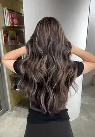 【1番人気】ケアブリーチハイライト＋全体カラー＋モイストトリートメント#海外カラー#コントラスト#白髪ぼかしも【立体感】