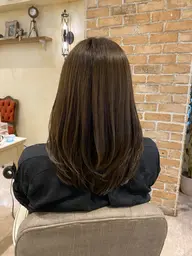 カット髪質改善カラー+超音波トリートメント