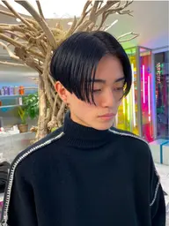 【曲がる縮毛矯正】メンズカット＋酸性ストレート💫