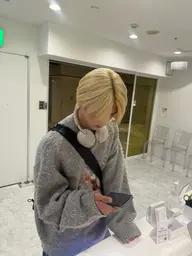 【メンズカラー👦💫】ハイトーンにしたい方お任せ下さい🖤💭 ダメージ92%カットしてくれるケアブリーチ付き⛓🫧