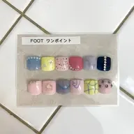 【FOOT】オフあり　ワンカラーワンポイント🍬