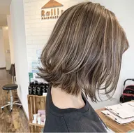 白髪ぼかしハイライトカラー+トリートメント🍊🧡