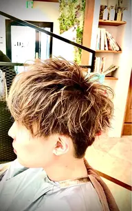 メンズ似合わせカット＋透明感カラー＋超音波トリートメント🌟