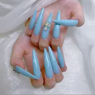 【xxxlチップ長さ出し付き】超~~~ロングワンカラー🩷800円パーツ二つ無料サービス付け💕¥9900💕