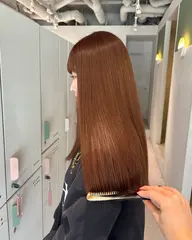 ワンカラーで作る透明感カラー 艶カラー💫