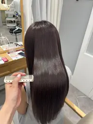 髪質改善カラー+前髪カット✨