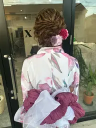 夏祭り浴衣ヘアー