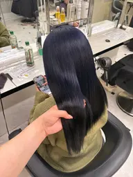 【当日予約🙆‍♀️】人気NO.２🥈艶髪ワンカラー＋髪質改善トリートメント🧴✨＋コテ巻き仕上げ💎