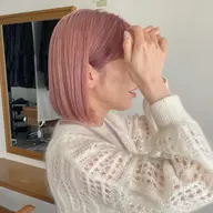 【ケアブリーチ使用✨】カット+ケアブリーチ+カラー+トリートメント⭐️レイヤー、暖色、韓国ヘアお任せください